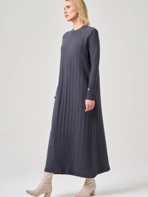 Merserize Astana Elbise Antrasit