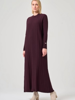 Merserize Astana Elbise Mürdüm