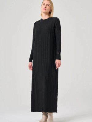 Merserize Astana Elbise Siyah