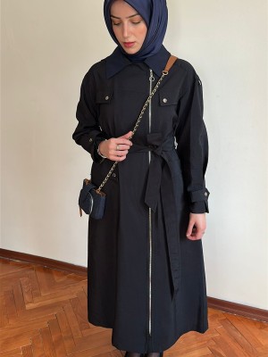 Yazlık Trençkot 822 Siyah