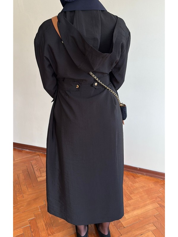 Yazlık Trençkot 822 Siyah