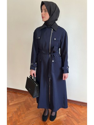 Yazlık Trençkot 822 Lacivert