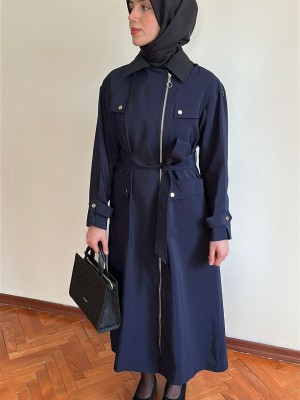 Yazlık Trençkot 822 Lacivert