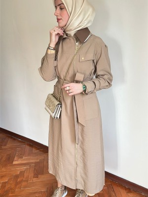 Yazlık Trençkot 822 Bej