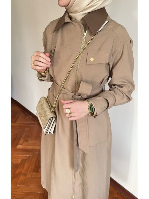 Yazlık Trençkot 822 Bej