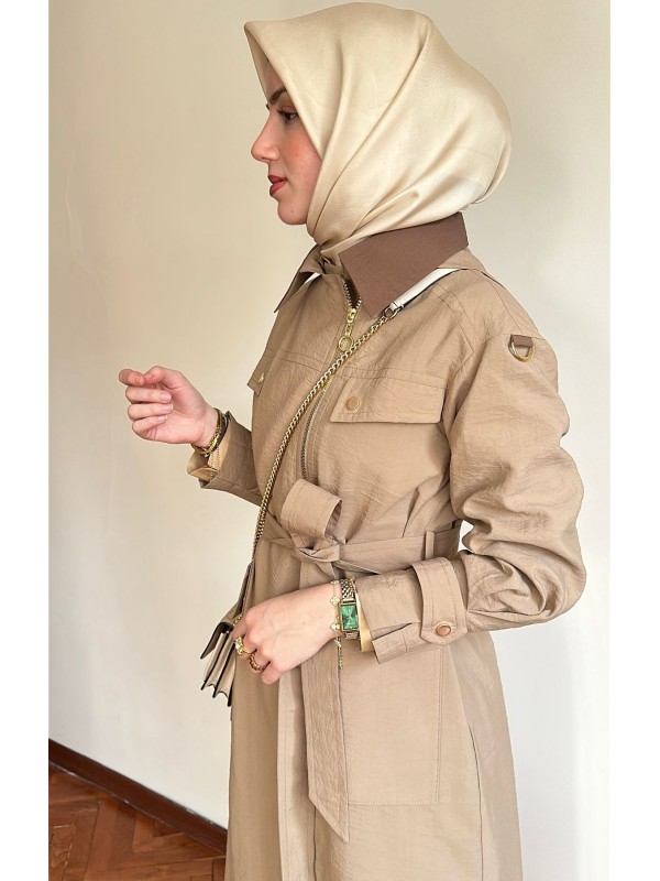 Yazlık Trençkot 822 Bej