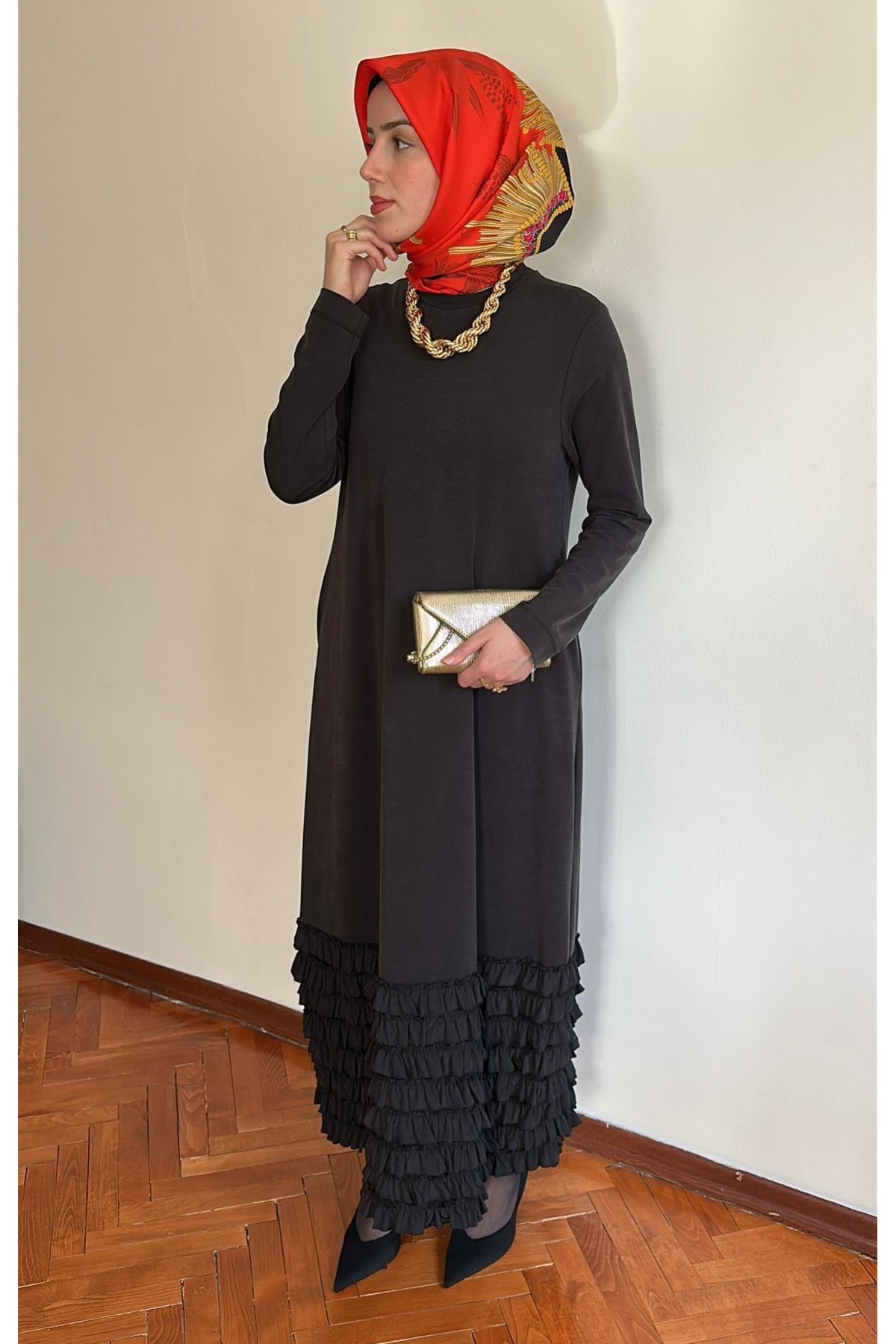 Nurcan Çetin Elbise Siyah
