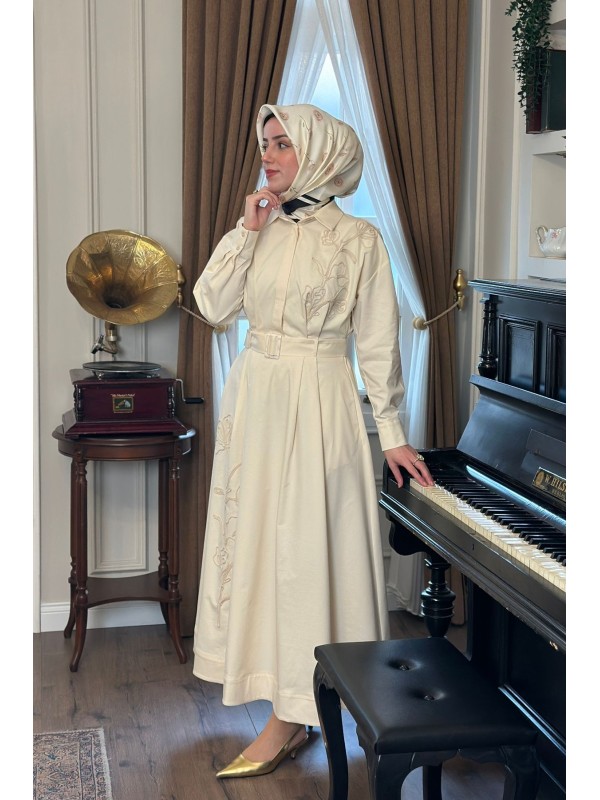 Exquise Elbise Krem