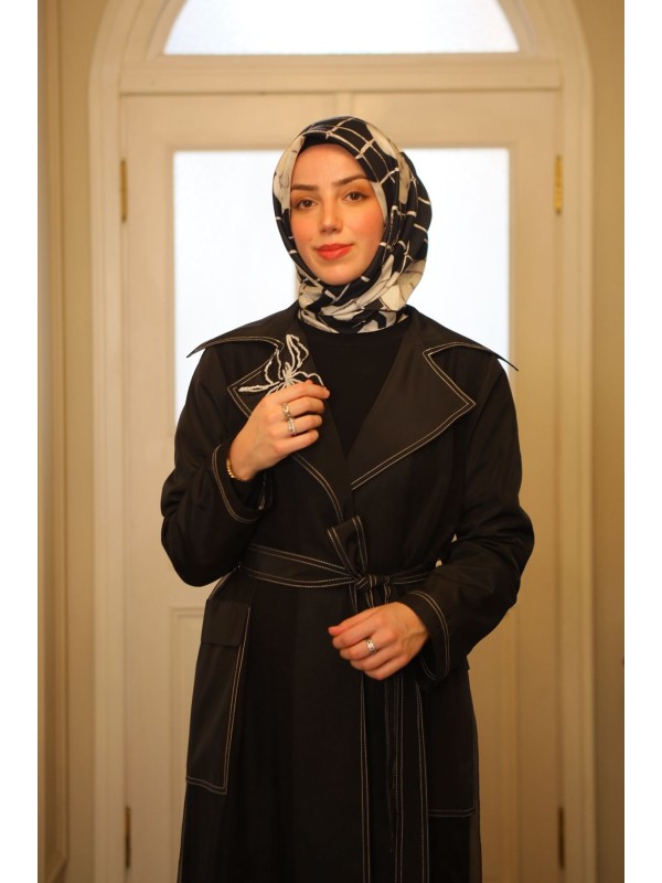 Nurcan Çetin Trençkot Siyah