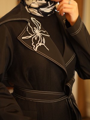 Nurcan Çetin Trençkot Siyah