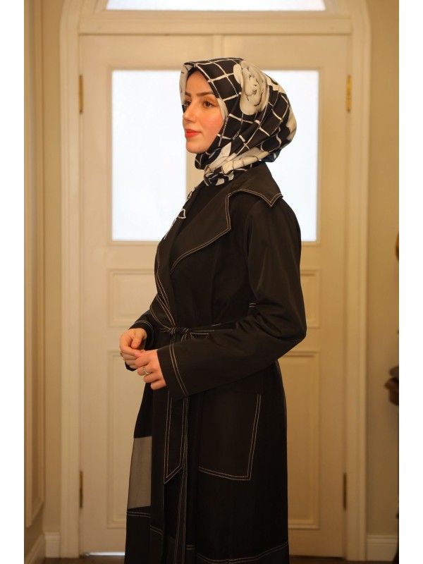 Nurcan Çetin Trençkot Siyah
