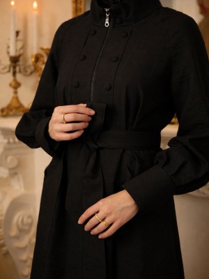 Yazlık Trençkot 818 Siyah