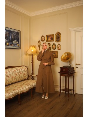 Yazlık Trençkot 818 Kahverengi