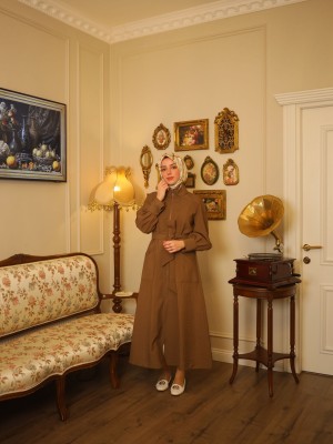 Yazlık Trençkot 818 Kahverengi