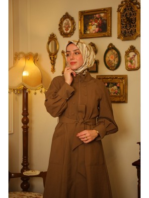 Yazlık Trençkot 818 Kahverengi