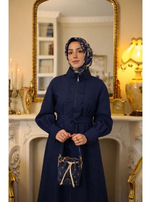 Yazlık Trençkot 818 Lacivert