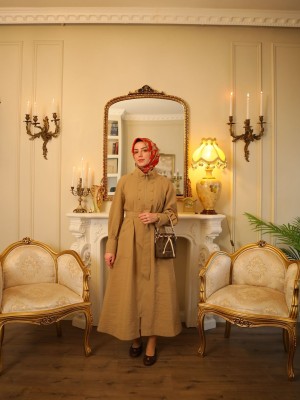 Yazlık Trençkot 818 Bej