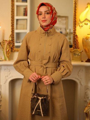 Yazlık Trençkot 818 Bej