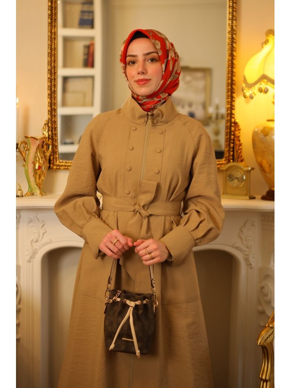 Yazlık Trençkot 818 Bej