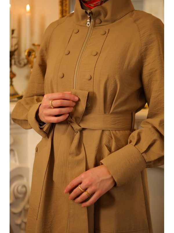 Yazlık Trençkot 818 Bej