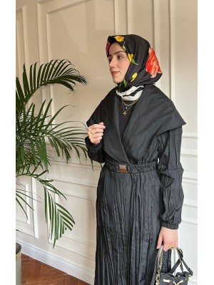 Şal Yaka Kap Siyah