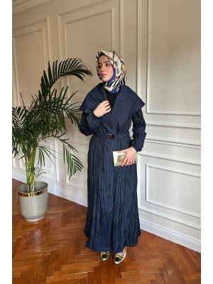 Şal Yaka Kap Lacivert