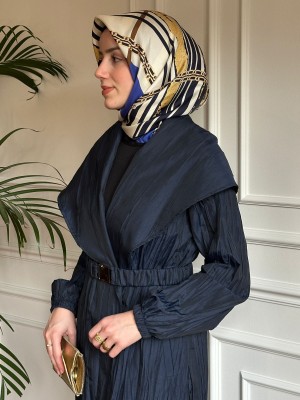 Şal Yaka Kap Lacivert