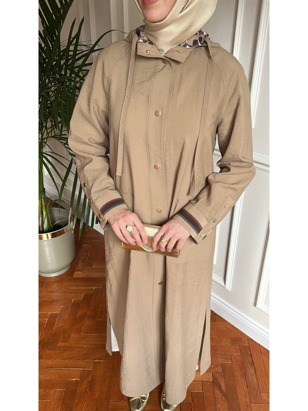 Yazlık Rahat Trençkot Vizon