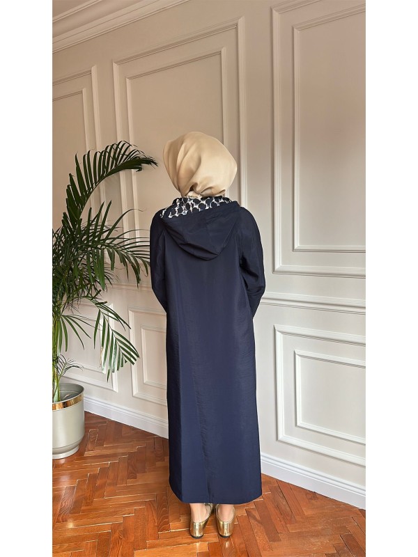 Yazlık Rahat Trençkot Lacivert