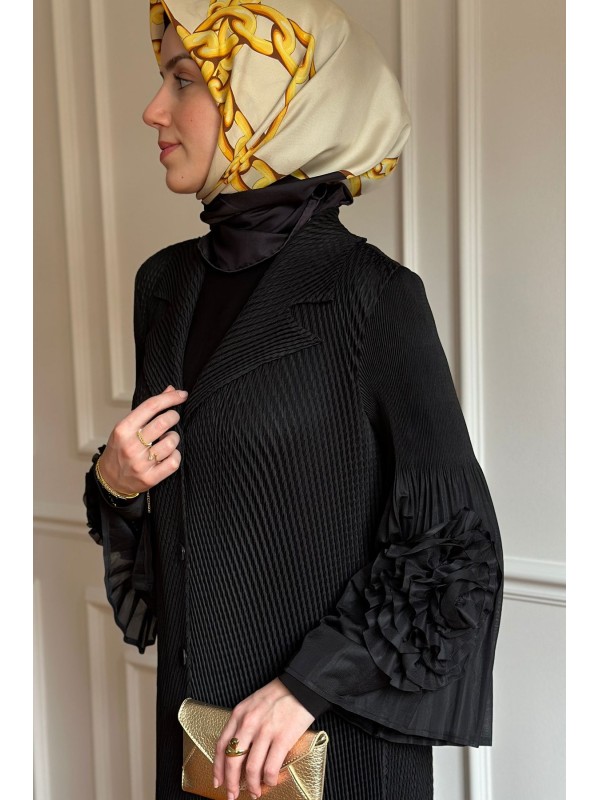 Çiçekli Akordiyon Kap