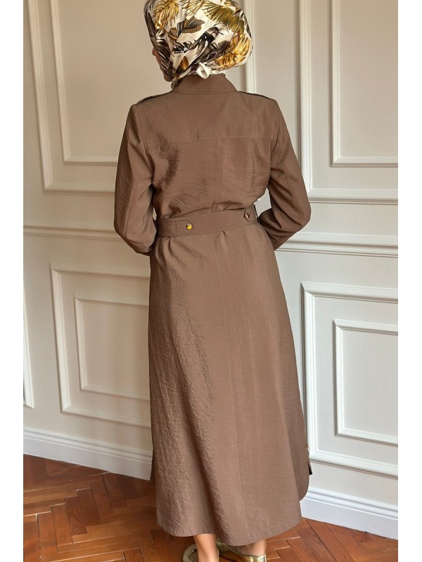 Yazlık Trençkot 851 Kahverengi