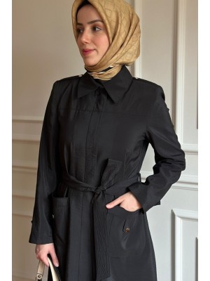 Yazlık Trençkot 851 Siyah