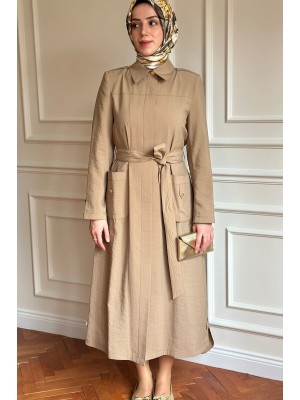 Yazlık Trençkot 851 Bej