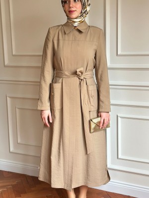 Yazlık Trençkot 851 Bej