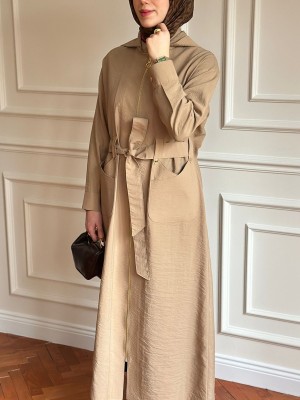 Yazlık Trençkot 886 Bej