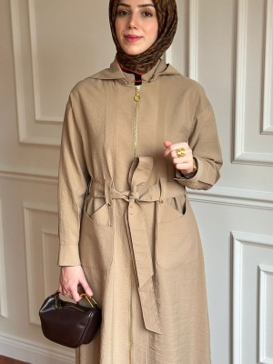 Yazlık Trençkot 886 Bej