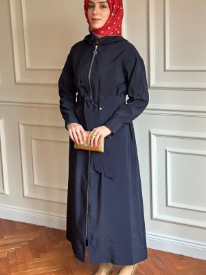Yazlık Trençkot 886 Lacivert