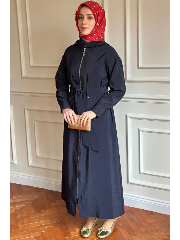 Yazlık Trençkot 886 Lacivert