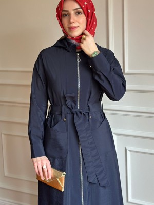Yazlık Trençkot 886 Lacivert