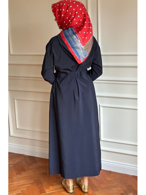 Yazlık Trençkot 886 Lacivert