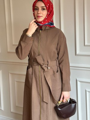 Yazlık Trençkot 886 Kahverengi