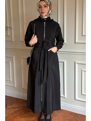 Yazlık Trençkot 886 Siyah