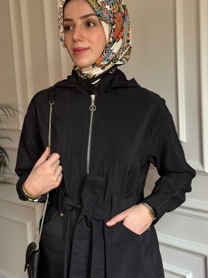 Yazlık Trençkot 886 Siyah