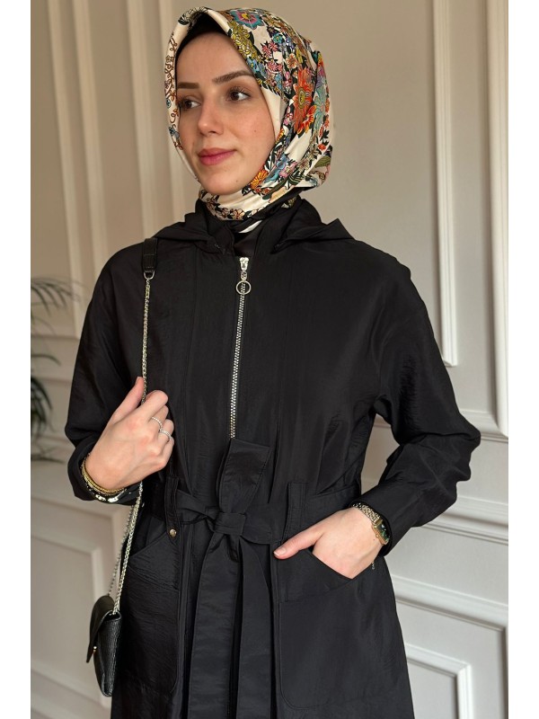 Yazlık Trençkot 886 Siyah