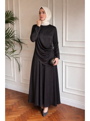 Flora Etekli Takım Siyah