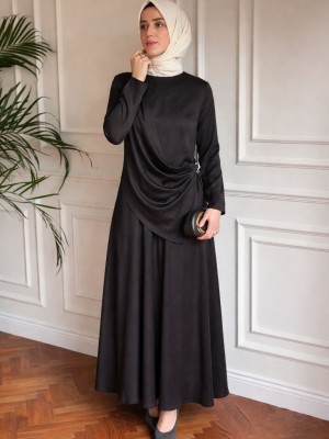 Flora Etekli Takım Siyah