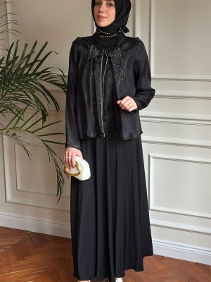 Işıltı Takım Siyah