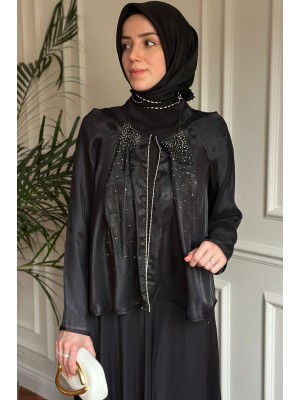 Işıltı Takım Siyah