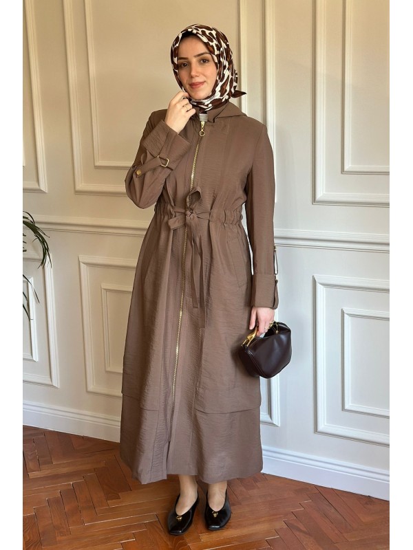 Yazlık Trençkot 852 Kahverengi