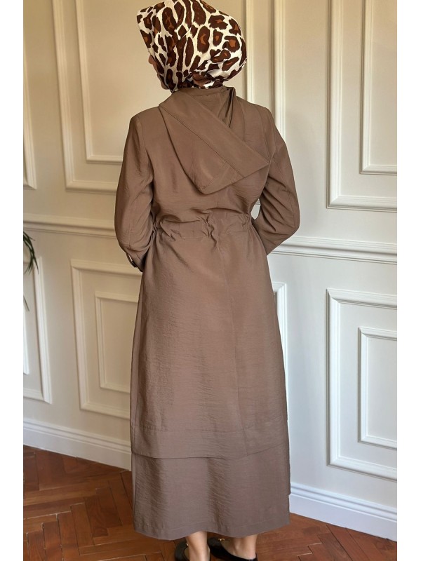 Yazlık Trençkot 852 Kahverengi